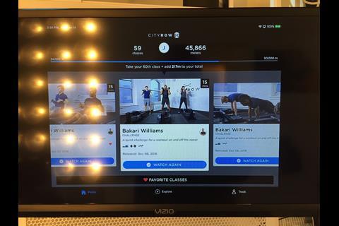 City Row displays its Youtube content alongside its product